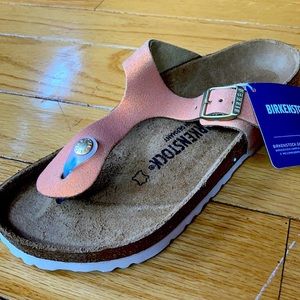 Birkenstock Gizeh washed Metallic Sea Copper 38